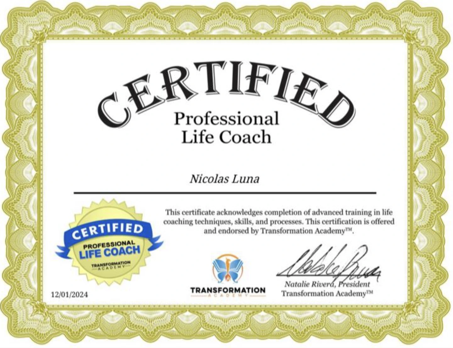 Certification 12
