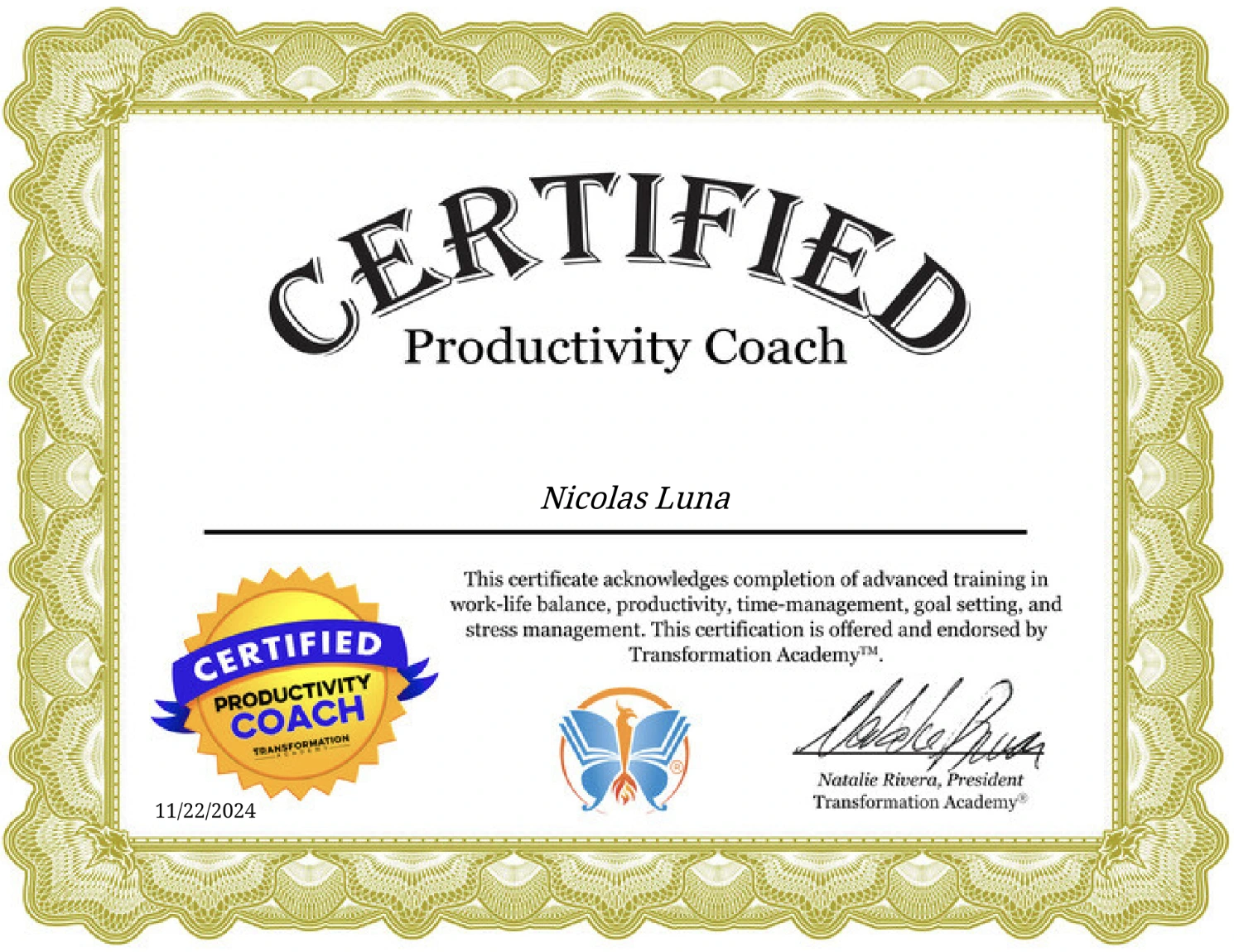 Certification 2