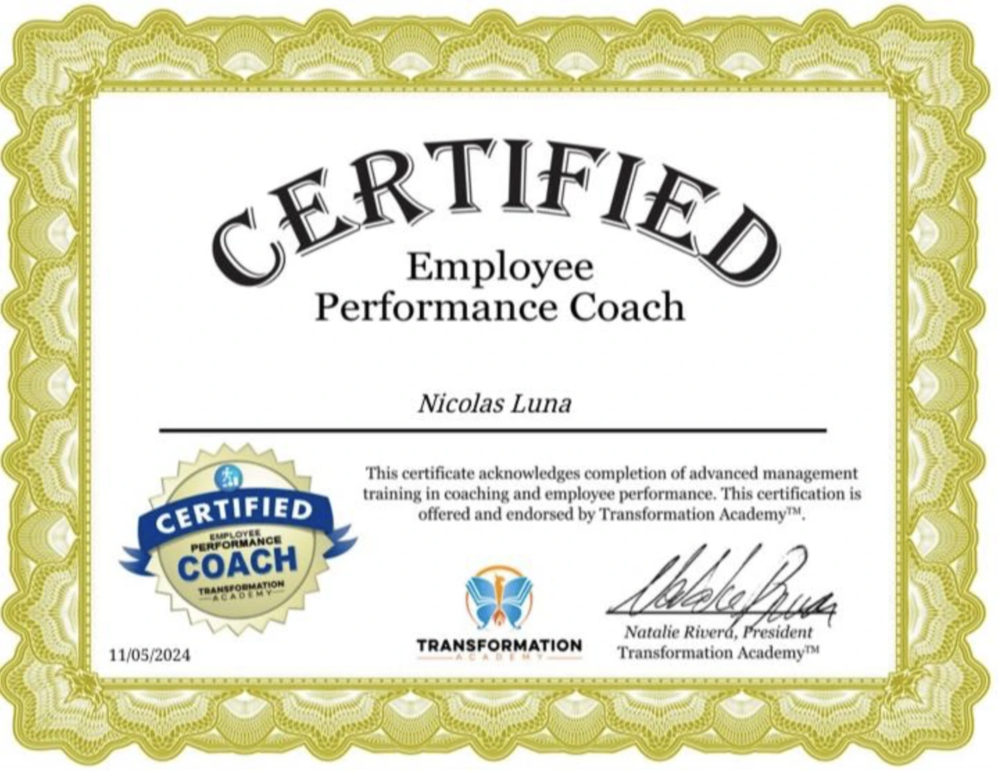 Certification 6