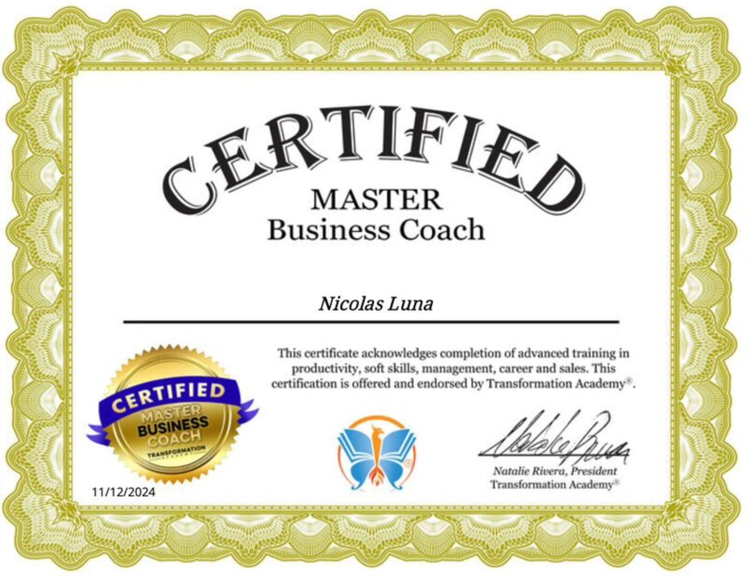 Certification 9
